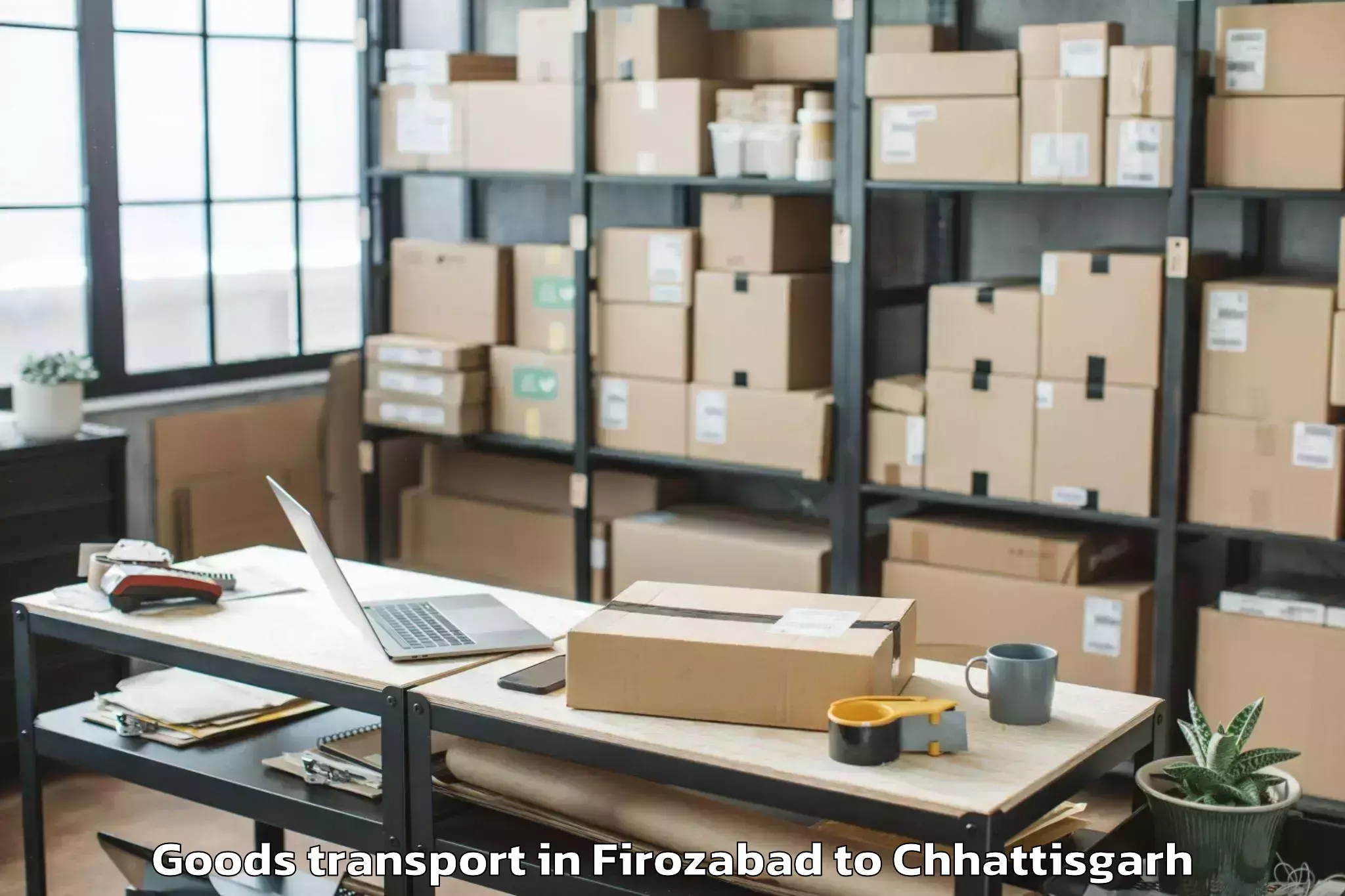 Discover Firozabad to Abhilashi University Raipur Goods Transport